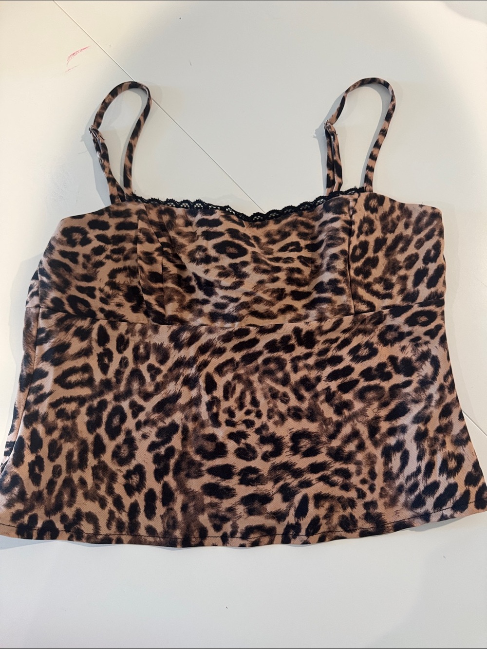 Princess Polly Leopard Print Cami Tank Top - Brown